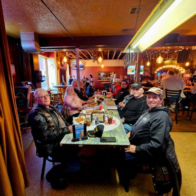 Great food at the Brownsville Saloon run.